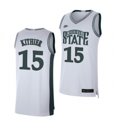 Michigan State Spartans Thomas Kithier White Retro Limited Men'S Jersey