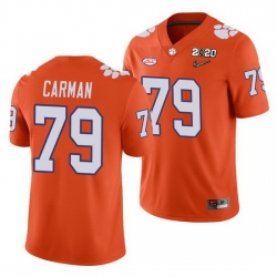 Clemson Tigers Jackson Carman Orange College Football Men'S Jersey