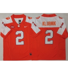 Men Clemson Tigers Orange White #2 Cade Klubnik Stitched F U S E NCAA Jersey Men Clemson Tigers Orange White #2 Cade Klubnik Stitched F U S E NCAA Jersey
