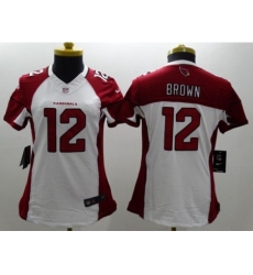 WomenÃ¢â‚¬â„¢s Nike Arizona Cardinals #12 John Brown White Stitched NFL Limited Jersey