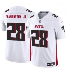 Youth Atlanta Falcons 28 Carlos Washington Jr White 2024 F U S E Vapor Untouchable Limited Stitched Football Jersey