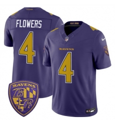 Men Baltimore Ravens 4 Zay Flowers Purple 2026 F U S E Alternate Vapor Stitched Limited Football Jersey Men Baltimore Ravens 4 Zay Flowers Purple 2026 F U S E Alternate Vapor Stitched Limited Football Jersey