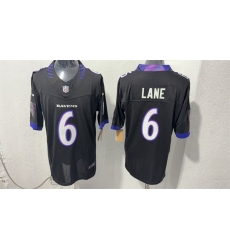 Men Baltimore Ravens  6 Ja Kobi Lane Black 2026 F U S E  Vapor Stitched Limited Football Jersey