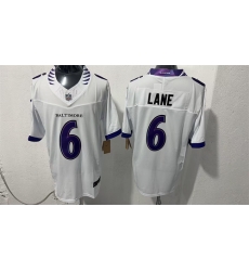 Men Baltimore Ravens 6 Ja Kobi Lane White 2026 F U S E Vapor Stitched Limited Football Jersey Men Baltimore Ravens 6 Ja Kobi Lane White 2026 F U S E Vapor Stitched Limited Football Jersey