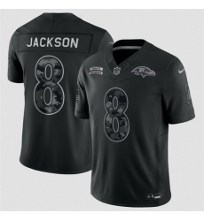 Youth Baltimore Ravens  8 Lamar Jackson Black 2026 Salute to Service Limited Stitched Football Jersey
