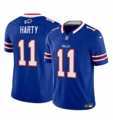 Men Buffalo Bills 11 Deonte Harty Blue 2023 F U S E  Vapor Untouchable Limited Stitched Jersey