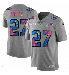 Men Buffalo Bills 27 Tre 27Davious White Men Nike Multi Color 2020 NFL Crucial Catch NFL Jersey Greyheather