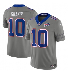 Men's Buffalo Bills #10 Khalil Shakir Gray F.U.S.E. 2026 Nickel City Vapor Football Stitched Jersey