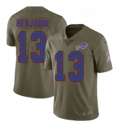 Mens Nike Buffalo Bills 13 Kelvin Benjamin Limited Olive 2017 Salute to Service NFL Jersey