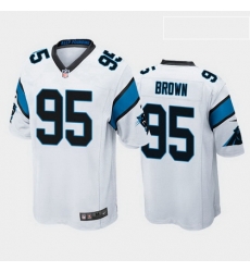 men derrick brown carolina panthers white game jersey 