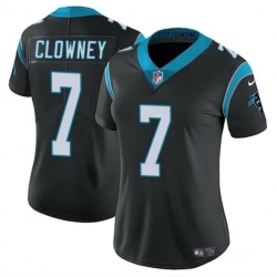 Women Carolina Panthers 7 Jadeveon Clowney Black Stitched Jersey