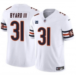 Men Chicago Bears 31 Kevin Byard III White 2024 F U S E  With 1 Star C Patch Vapor Untouchable Limited Stitched Football Jersey