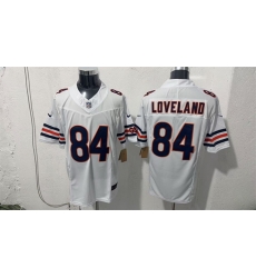 Men Chicago Bears  84 Colston Loveland White 2026 F U S E  Vapor Untouchable Limited Stitched Football Jersey