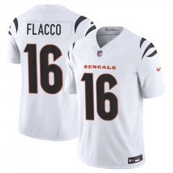 Men Cincinnati Bengals 16 Joe Flacco White 2025 F U S E  Vapor Untouchable Limited Stitched Football Jersey