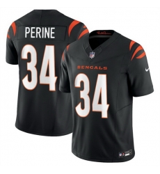 Men Cincinnati Bengals 34 Samaje Perine Black 2025 F U S E Vapor Untouchable Limited Stitched Football Jersey Men Cincinnati Bengals 34 Samaje Perine Black 2025 F U S E Vapor Untouchable Limited Stitched Football Jersey