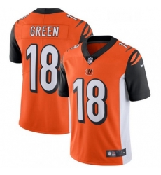 Youth Nike Cincinnati Bengals 18 AJ Green Vapor Untouchable Limited Orange Alternate NFL Jersey