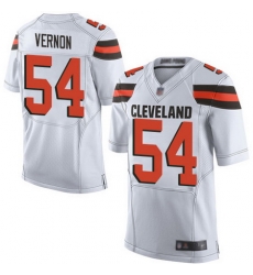 Browns #54 Olivier Vernon White Men Stitched Football New Elite Jersey