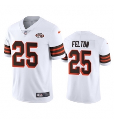 Cleveland Browns 25 Demetric Felton Nike 1946 Collection Alternate Vapor Limited NFL Jersey  White