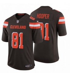 Men Cleveland Browns 81 Austin Hooper NFL Stitched Vapor Untouchable Limited Brown Nike Jersey