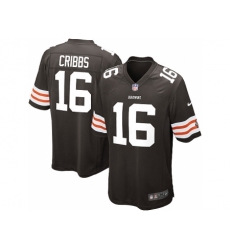 Nike Cleveland Browns 16 Joshua Cribbs brown Game NFL Jersey