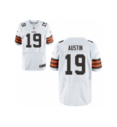 Nike cleveland browns 19 Miles Austin White Elite NFL Jersey