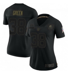 Women Cleveland Browns 38 A.J. Green 2020 Salute To Service Limited Jersey