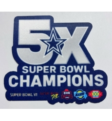 Men Cowboys 5X Super Bowl Champions Patch Biaog Men Cowboys 5X Super Bowl Champions Patch Biaog