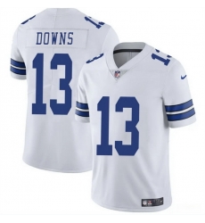 Men Dallas Cowboys  13 Caleb Downs White 2026 Draft Vapor Untouchable Limited Stitched Football Jerseys