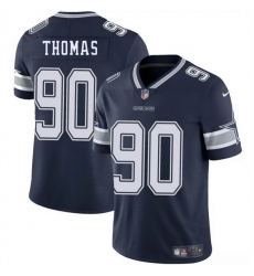 Men Dallas Cowboys 90 Solomon Thomas Navy Blue 2025 Vapor Untouchable Limited Stitched Football Jersey