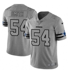 Nike Cowboys 54 Jaylon Smith 2019 Gray Gridiron Gray Vapor Untouchable Limited Jersey