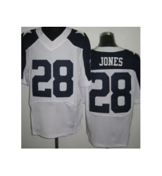 Nike Dallas Cowboys 28 Felix Jones White Elite Thankgivings NFL Jersey