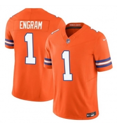 Men Denver Broncos 1 Evan Engram Orange F U S E Mile High Collection 1977 Throwback Vapor Limited Stitched Football Jersey Men Denver Broncos 1 Evan Engram Orange F U S E Mile High Collection 1977 Throwback Vapor Limited Stitched Football Jersey