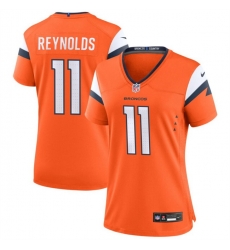 Women Denver Broncos 11 Josh Reynolds Orange 2024 Stitched Jersey