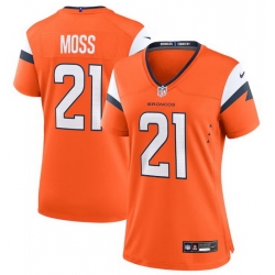 Women Denver Broncos Nike Riley Moss #21 Orange Team F U S E Stitched Jersey