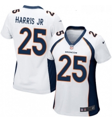 Womens Nike Denver Broncos 25 Chris Harris Jr Game White NFL Jersey