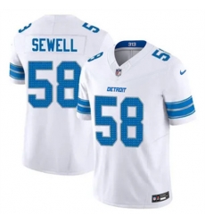 Youth Detroit Lions 58 Penei Sewell White 2024 F U S E Alternate Vapor Limited Stitched Jersey