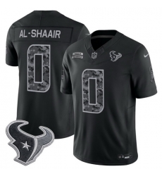 Men Houston Texans 0 Azeez Al Shaair Black F U S E 2026 Salute to Service Limited Stitched Football Jersey Men Houston Texans 0 Azeez Al Shaair Black F U S E 2026 Salute to Service Limited Stitched Football Jersey