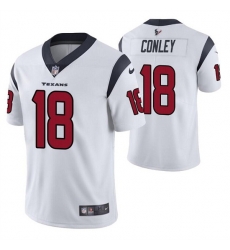 Men Houston Texans 18 Chris Conley White Vapor Untouchable Limited Stitched Jersey