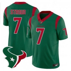 Men Houston Texans 7 C J  Stroud Green 2024 F U S E  Mexico Edition Limited Stitched Jersey