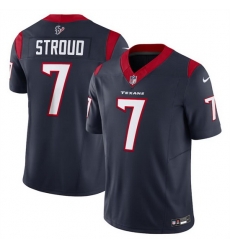 Men Houston Texans 7 C J  Stroud Navy 2023 F U S E Vapor Untouchable Stitched Football Jersey