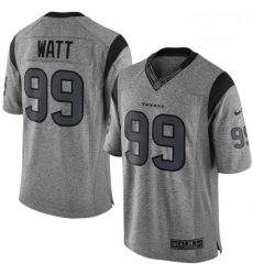 Men Nike Houston Texans 99 JJ Watt Limited Gray Gridiron NFL Jersey