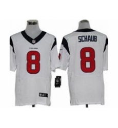 Nike Houston Texans 8 Matt Schaub White Elite NFL Jersey