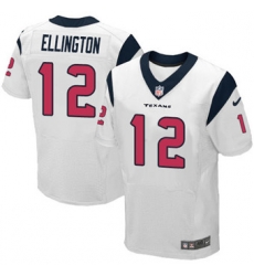 Nike Texans #12 Bruce Ellington White Mens Stitched NFL Elite Jersey