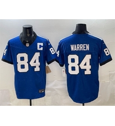 Men Indianapolis Colts 84 Tyler Warren Blue 2025 F U S E Throwback Vapor Limited Stitched Football Jersey Men Indianapolis Colts 84 Tyler Warren Blue 2025 F U S E Throwback Vapor Limited Stitched Football Jersey