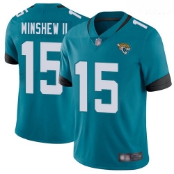 Jaguars 15 Gardner Minshew II Teal Green Alternate Men Stitched Football Vapor Untouchable Limited Jersey