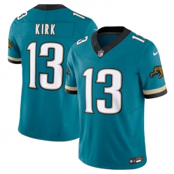 Men Jacksonville Jaguars 13 Christian Kirk Teal 2024 F U S E  Prowler Throwback Vapor Limited Stitched Football Jersey