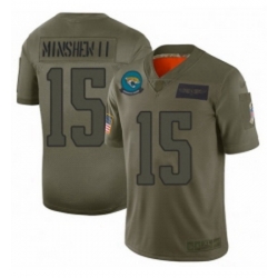 Men Jacksonville Jaguars 15 Gardner Minshew II Limited Camo 2019 Salute to Service Football Jersey