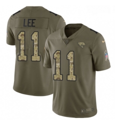 Men Nike Jacksonville Jaguars 11 Marqise Lee Limited OliveCamo 2017 Salute to Service NFL Jersey