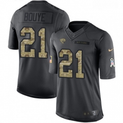 Men Nike Jacksonville Jaguars 21 AJ Bouye Limited Black 2016 Salute to Service NFL Jersey