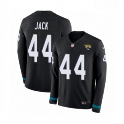 Men Nike Jacksonville Jaguars 44 Myles Jack Limited Black Therma Long Sleeve NFL Jersey